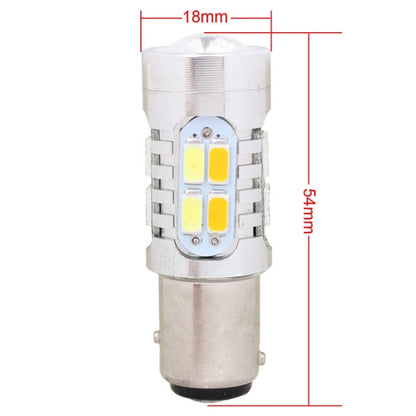 2PCS 1157/BAY15D 10W 700LM  Yellow + White Light 20-LED SMD 5630 Car Brake Light Lamp Bulb, Constant Current, DC 12-24V - Brake Lights by buy2fix | Online Shopping UK | buy2fix