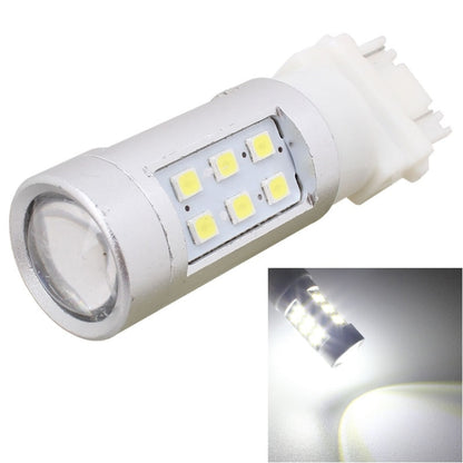 2 PCS T25 4.2W 630LM White Light Dual Wires 21 LED 2835 SMD Car Brake Light Daytime Running Light Bulb,  DC 12V - Brake Lights by buy2fix | Online Shopping UK | buy2fix