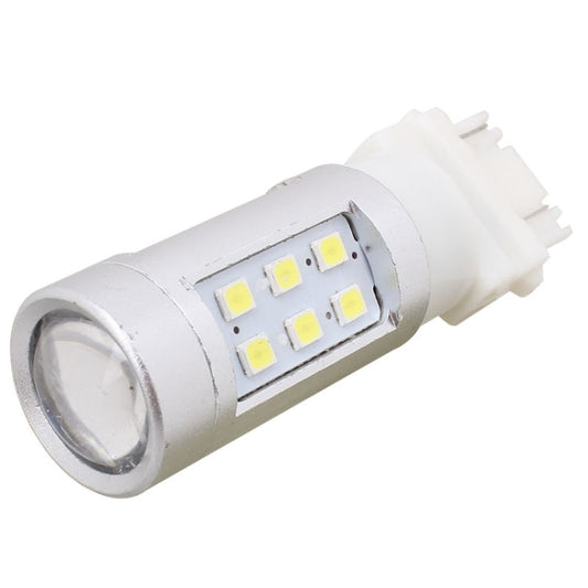 2 PCS T25 4.2W 630LM White Light Dual Wires 21 LED 2835 SMD Car Brake Light Daytime Running Light Bulb,  DC 12V - Brake Lights by buy2fix | Online Shopping UK | buy2fix