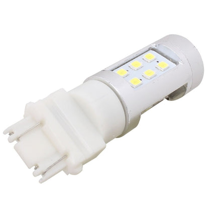 2 PCS T25 4.2W 630LM White Light Dual Wires 21 LED 2835 SMD Car Brake Light Daytime Running Light Bulb,  DC 12V - Brake Lights by buy2fix | Online Shopping UK | buy2fix
