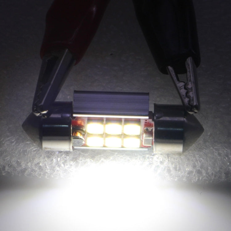 2 PCS 31mm 2.5W 180LM White Light 6 LED SMD 2835 CANBUS License Plate Reading Lights Car Light Bulb - Dome Lights by buy2fix | Online Shopping UK | buy2fix