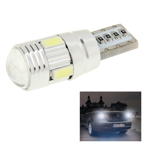 T10 2W Weiß 130LM 6 LED SMD 5730 Rückfahrscheinwerfer-Blinkerbirne für Fahrzeuge, DC 12V
