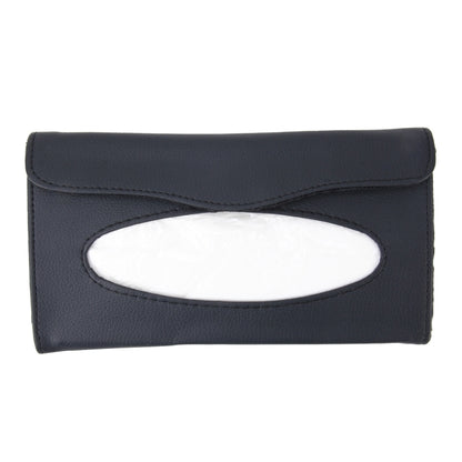 Elegant PU Leather Car Sun Visor Tissue Paper Holder Dispenser Box by buy2fix