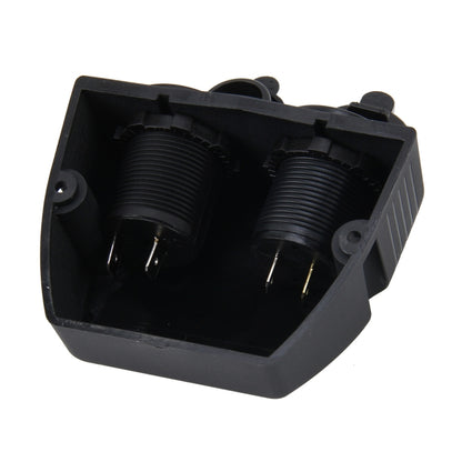 5V 2.1A Dual-USB Ports w/20A Car Cigarette Lighter Socket Car Charger(Black) - Cigar Socket by buy2fix | Online Shopping UK | buy2fix