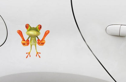 Frog Pattern Car Sticker, Size: 15.5x12.5 cm by buy2fix