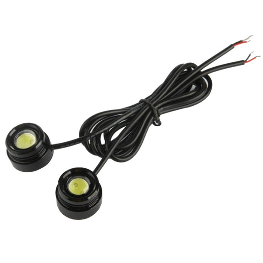 2x 1.5W Waterproof Eagle Eye Light White LED Light for Vehicles, Cable Length: 65cm - Eagle Eye Lamps by buy2fix | Online Shopping UK | buy2fix