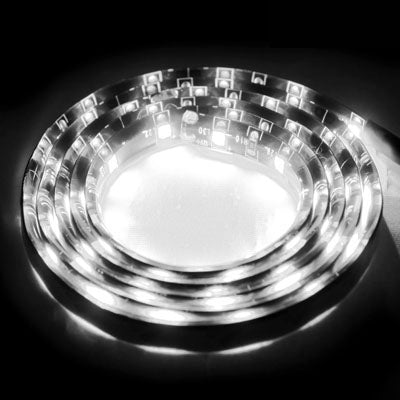 5 STÜCKE 1,7 W 60 LED 3528 SMD Wasserdichtes flexibles Auto-Streifenlicht, DC 12 V, Länge: 1 m