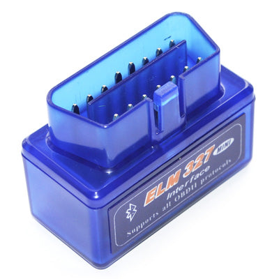 Super Mini ELM327 Bluetooth OBDII V2.1 Car Diagnostic Interface Tool, Support OBDII-ISO 9141-2, ISO 14230-4(KWP2000), CAN ISO-15765-4(Blue) - Code Readers & Scan Tools by buy2fix | Online Shopping UK | buy2fix