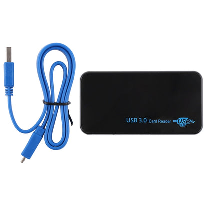 USB 3.0 Card Reader, Super Speed 5Gbps, Support CF / SD / TF / M2 / XD / MS Card, Plastic Shell by buy2fix