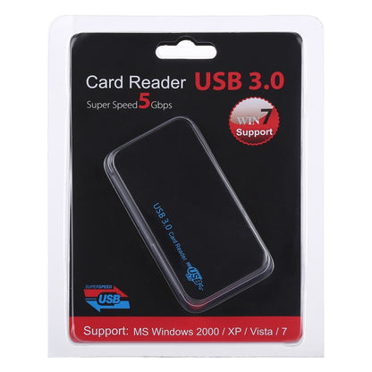USB 3.0 Card Reader, Super Speed 5Gbps, Support CF / SD / TF / M2 / XD / MS Card, Plastic Shell by buy2fix