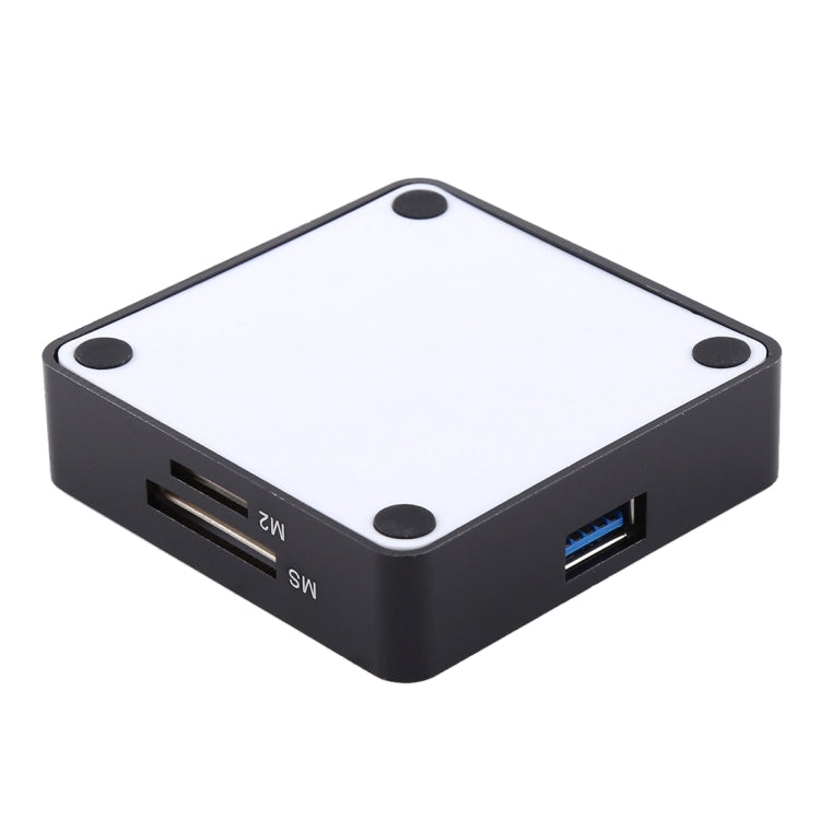 USB 3.0 All-in-1 Card Reader, Super Speed 5Gbps, Support CF / SD / TF / M2 / XD Card(White) by buy2fix