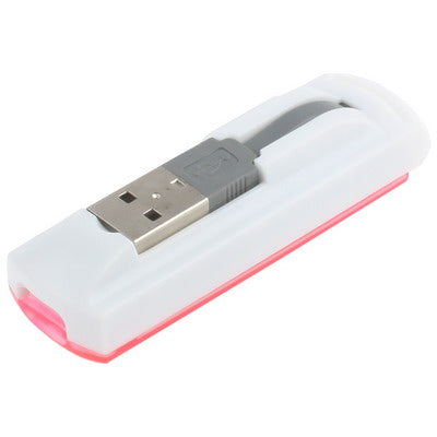 USB 2.0 Multi Card Reader, Support SD/MMC, MS, TF, M2 Card(Pink) by buy2fix