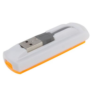 USB 2.0 Multi Card Reader, Support SD/MMC, MS, TF, M2 Card(Orange) by buy2fix