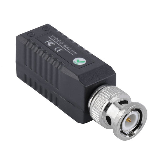 2 PCS CCTV Twisted BNC Single Channel Passive Video Balun Transceiver(Black) - Video Balun by buy2fix | Online Shopping UK | buy2fix