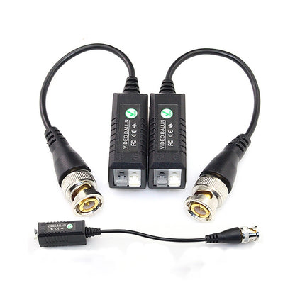 CCTV Via Twisted Pairs Passive UTP Video Transceiver(Black) - Video Balun by buy2fix | Online Shopping UK | buy2fix
