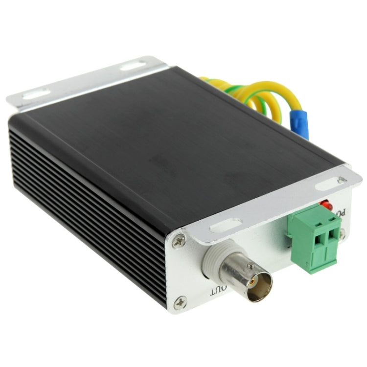 FSPD-02 2 in 1 CCTV Video Monitor Surge Arrester(Black) - Video Balun by buy2fix | Online Shopping UK | buy2fix