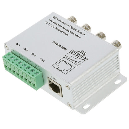 UTP 4 Channel Passive Video Balun Transceiver(Silver) - Video Balun by buy2fix | Online Shopping UK | buy2fix
