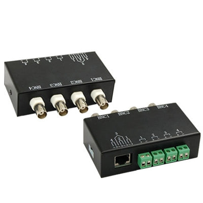 4 Channel Passive Video BNC to UTP RJ45 Balun Transceiver - Video Balun by buy2fix | Online Shopping UK | buy2fix