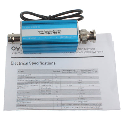 Male to Female BNC Interface Video CCTV Surge Arrester - Video Balun by buy2fix | Online Shopping UK | buy2fix