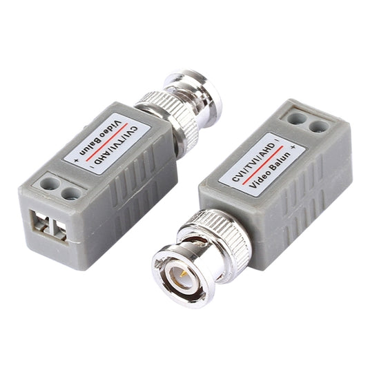 2 PCS 202E-HD CVI/TVI/AHD 1CH Passive Video Balun Coaxial Adapter - Video Balun by buy2fix | Online Shopping UK | buy2fix