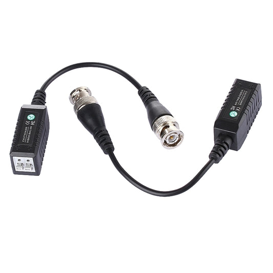 2 PCS HD 302B Coaxial CVI/TVI/AHD 1CH Passive Transceiver Video Balun - Video Balun by buy2fix | Online Shopping UK | buy2fix