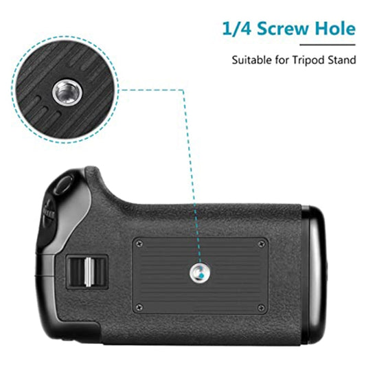 Battery Grip for Canon EOS 550D with Two Battery Holder - Battery Grip by buy2fix | Online Shopping UK | buy2fix