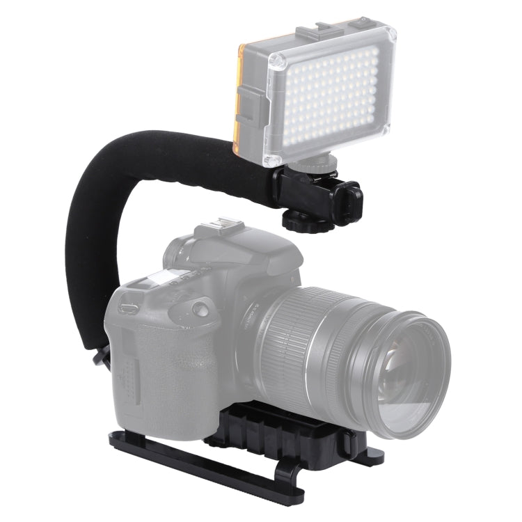 C-Shape Mount Holder Handle for DSLR / Camcorder DV - Camera Stabilizer by buy2fix | Online Shopping UK | buy2fix