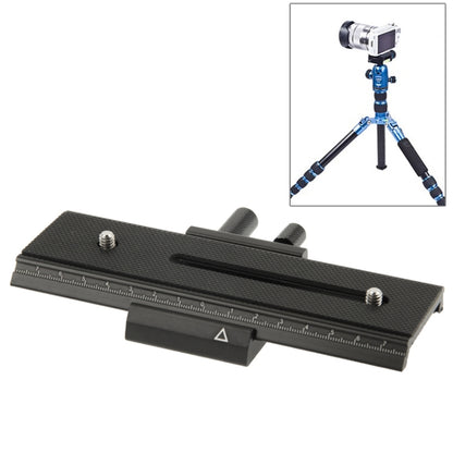 2-way Macro Focus Rail Slider Long-type Tripod Head Plate(Black) - Quick Release Plate by buy2fix | Online Shopping UK | buy2fix