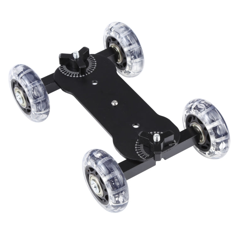 Floor Table Video Slider Track Dolly Car for DSLR Camera(Black) - Camera Dolly by buy2fix | Online Shopping UK | buy2fix