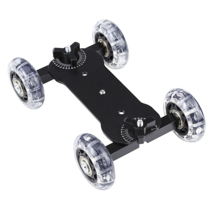 Floor Table Video Slider Track Dolly Car for DSLR Camera(Black) - Camera Dolly by buy2fix | Online Shopping UK | buy2fix