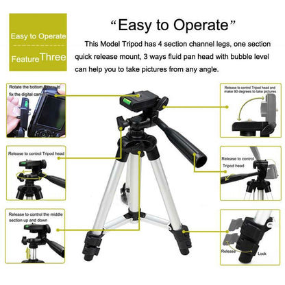 Digital-Video-Photo Tripod - Tripods by buy2fix | Online Shopping UK | buy2fix