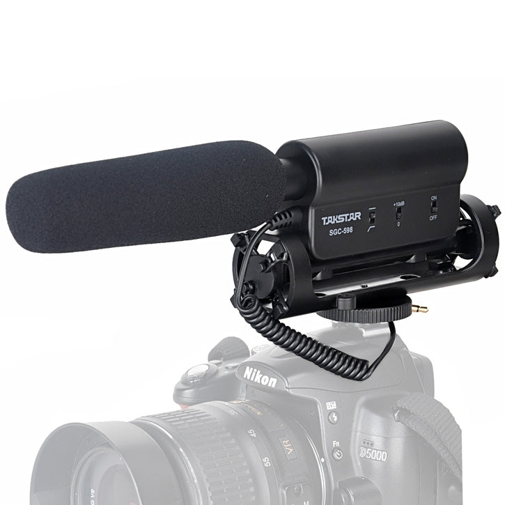 TAKSTAR SGC-598 Professional Photography Interview Dedicated Microphone for DSLR & DV Camcorder - Camera Microphone by buy2fix | Online Shopping UK | buy2fix