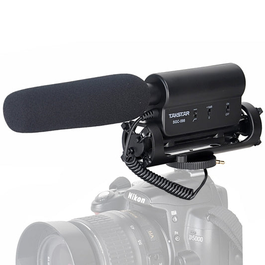 TAKSTAR SGC-598 Professional Photography Interview Dedicated Microphone for DSLR & DV Camcorder - Camera Microphone by buy2fix | Online Shopping UK | buy2fix