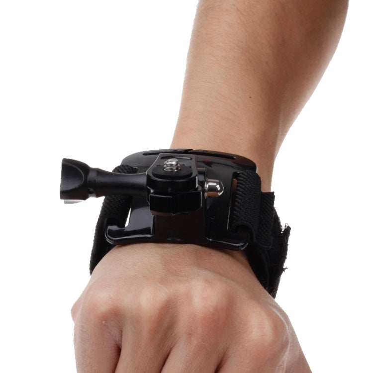 GP110 Arm Belt / Wrist Strap + Connecter Mount for GoPro, Insta360, DJI and Other Action Cameras(Black) - Wrist Strap by buy2fix | Online Shopping UK | buy2fix