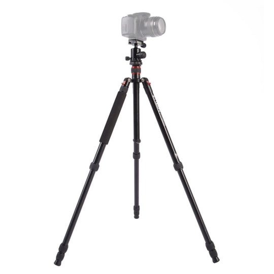 Triopo MT-2504C Trépied portable réglable en aluminium (or) avec rotule NB-1S (noir) pour appareil photo reflex numérique Canon Nikon Sony