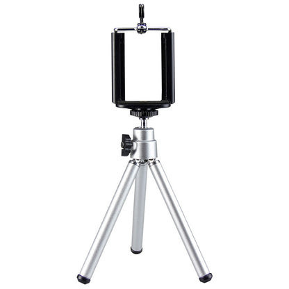Portable 360 Degree Rotating Mobile Phone Shooting Tripod(Silver) - Selfie Sticks by buy2fix | Online Shopping UK | buy2fix