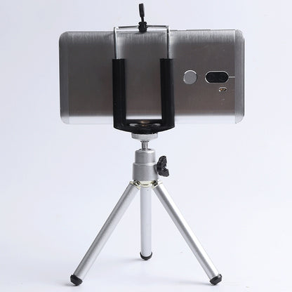 Portable 360 Degree Rotating Mobile Phone Shooting Tripod(Silver) - Selfie Sticks by buy2fix | Online Shopping UK | buy2fix