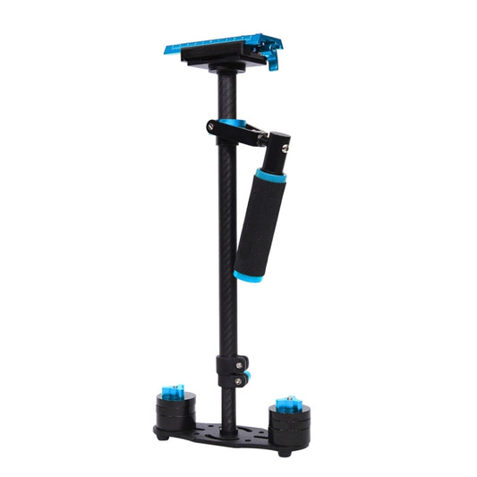 YELANGU 38.5-61cm Carbon Fiber Handheld Stabilizer for DSLR & DV Digital Video & Cameras, Capacity Range 0.5-3kg(Blue) - Camera Stabilizer by YELANGU | Online Shopping UK | buy2fix