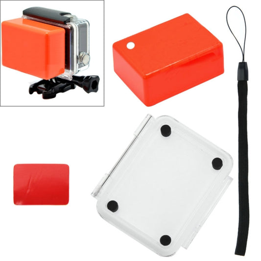 Floaty Sponge Waterproof Case Backdoor Cover with Adhesive Sticker + Lanyard for SJ4000 / SJ5000 / SJ6000 - Waterproof Cases by buy2fix | Online Shopping UK | buy2fix