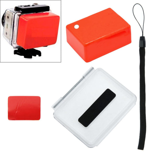 Floaty Sponge Waterproof Case Backdoor Cover with Adhesive Sticker + Lanyard for GoPro HERO4 /3+ by buy2fix