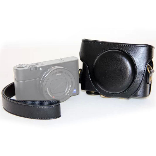 Retro Style PU Leather Camera Case Bag with Strap for Sony RX100 M3 / M4 / M5(Black) by buy2fix