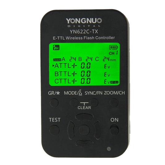 YONGNUO YN622C-KIT E-TTL Wireless Flash Trigger Controller + Transceiver Kit for Canon Camera - Wireless Flash Trigger by YONGNUO | Online Shopping UK | buy2fix