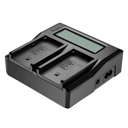 Dual Channel LCD Display Digital Battery Charger with USB Port for Sony BP-U30 / U60 / U90 Battery, Compatible with Sony EX260 / EX280 / FS7 - Battery USB Charger by buy2fix | Online Shopping UK | buy2fix
