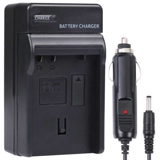 Digital Camera Battery Car Charger for Nikon ENEL15(Black) - Battery Car Charger by buy2fix | Online Shopping UK | buy2fix