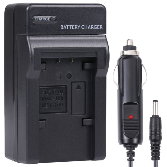 Digital Camera Battery Car Charger for Panasonic VBK180T Lithium Battery(Black) - Battery Car Charger by buy2fix | Online Shopping UK | buy2fix