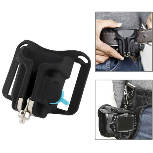 Camera Holster Waist Belt Buckle Button Fast Loading for All Camera(Black) -  by buy2fix | Online Shopping UK | buy2fix