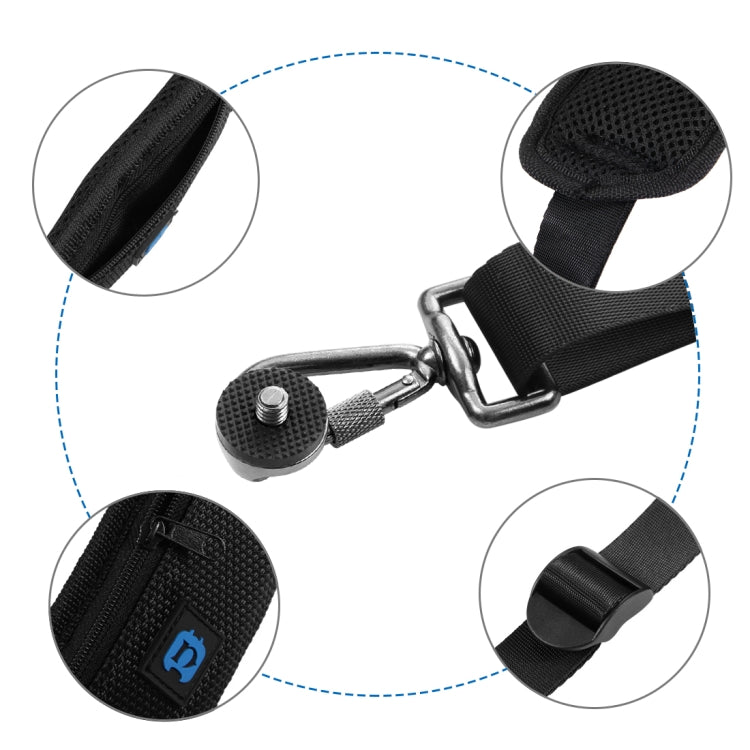 Quick Release Anti-Slip Soft Pad Nylon Single Shoulder Camera Strap with Metal Hook for SLR / DSLR Cameras(Black) by buy2fix
