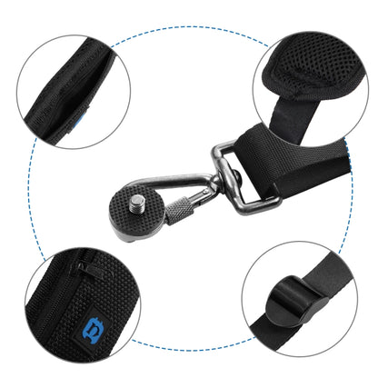 Quick Release Anti-Slip Soft Pad Nylon Single Shoulder Camera Strap with Metal Hook for SLR / DSLR Cameras(Black) by buy2fix