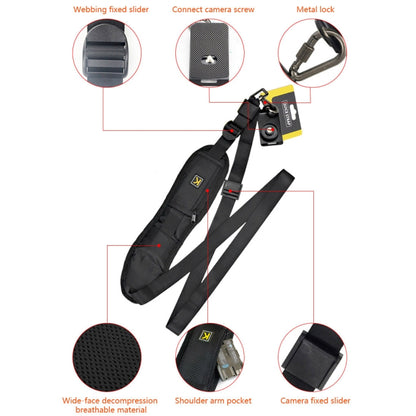 Safe & Fast Quick Rapid Camera Single Sling Strap(Black) by buy2fix