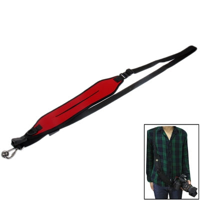Anti-Slip Elastic Neoprene Quick Sling Strap for Camera (Red) by buy2fix